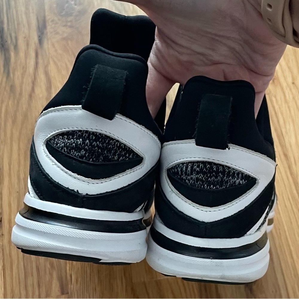 APL x COTW LUX Cielo Leather, Suede, & Neoprene Black, White, & Gray Sneakers - Picture 6 of 7
